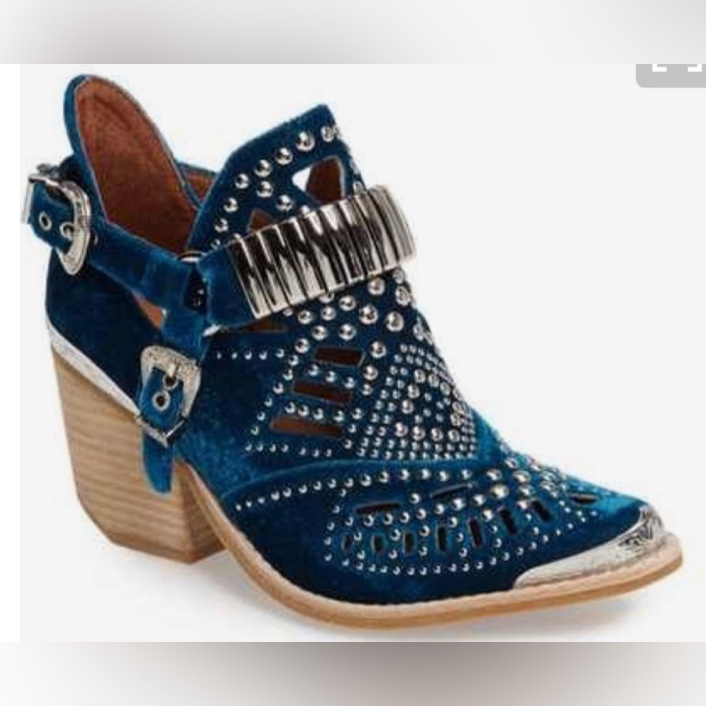 ISO: Jeffery Campbell blue studded boots size 7 or 7.5